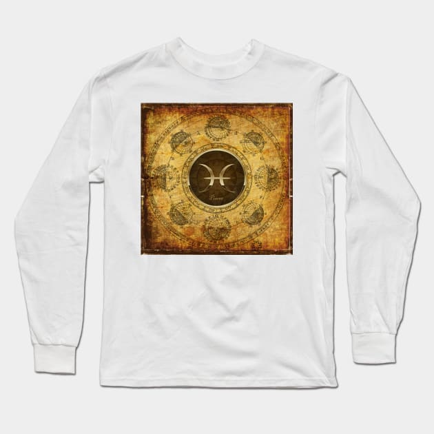 Pisces - Astrology - Zodiac Long Sleeve T-Shirt by JimDeFazioPhotography